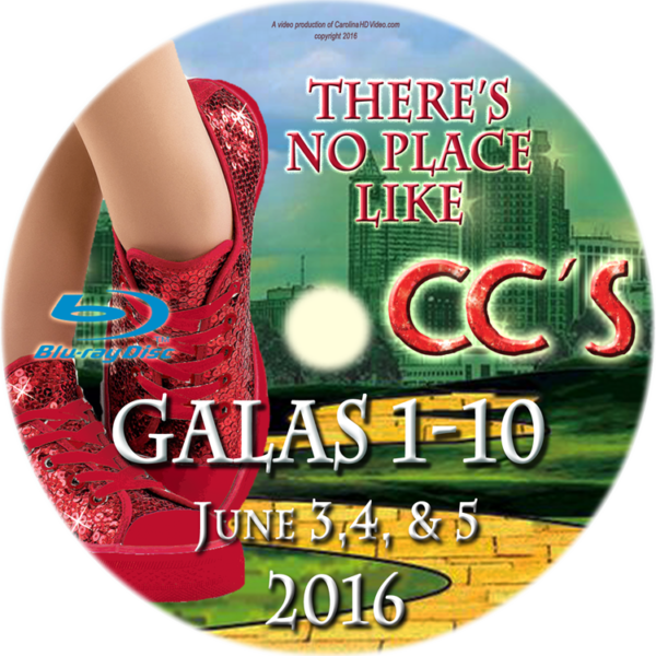 2016 CC&Co Galas (One performance, One Disc) on Bluray disc (**SPECIFIC GALA DAY/TIME MUST BE NOTED WHEN ORDERING!!**) READ DESCRIPTION BELOW!!